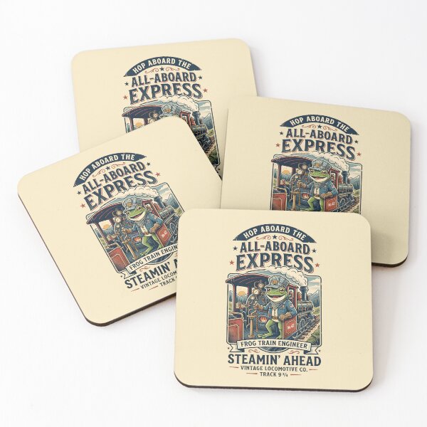 Item preview, Frog Train Engineer - Steamin' ahead - Hop aboard The All-Aboard Express designed and sold by ParadoxParadox.
