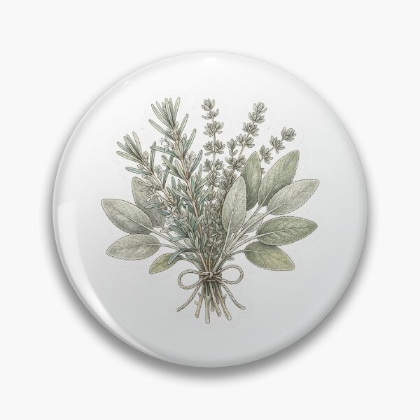 Item preview, Vintage Herb Bouquet - Sage, Rosemary & Cottagecore designed and sold by The Red Lime.
