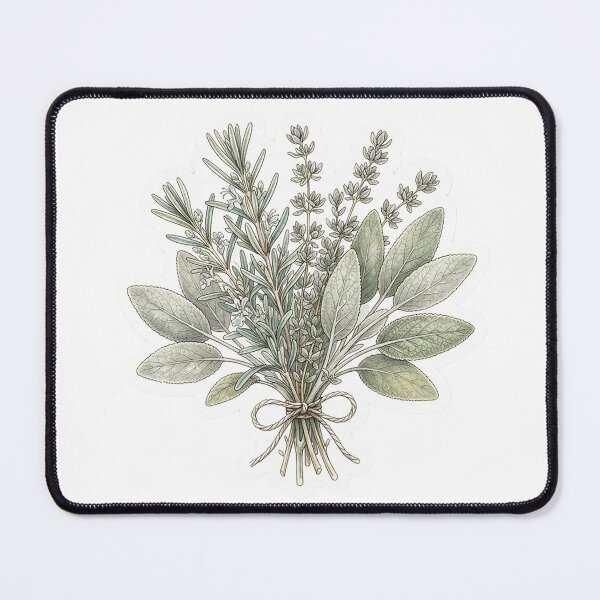 Item preview, Vintage Herb Bouquet - Sage, Rosemary & Cottagecore designed and sold by The Red Lime.