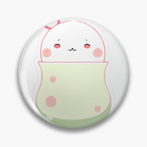 Item preview, ghost with pink halo wrapped in green blanket designed and sold by For-Cat Studio.