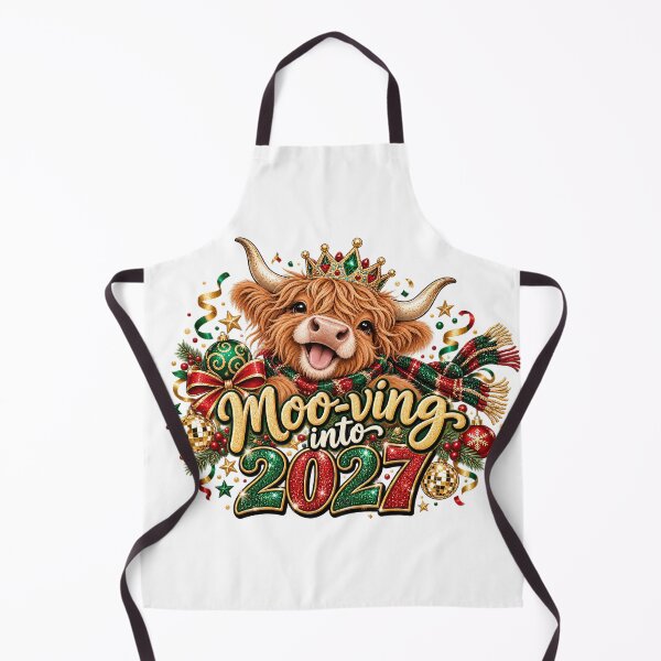 Item preview, Mooing Into 2027 Highland Cow New Year Celebration Design designed and sold by FuzionRaptor.