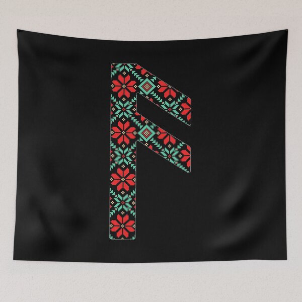 Item preview, Ansuz Rune – Ancient Nordic Patterns designed and sold by Faust-ART.