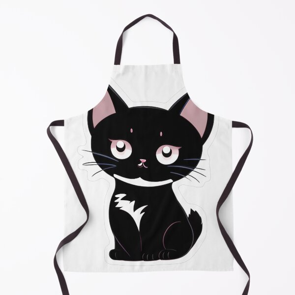 Item preview, Cute Black Cat with Pink Ears designed and sold by For-Cat Studio.