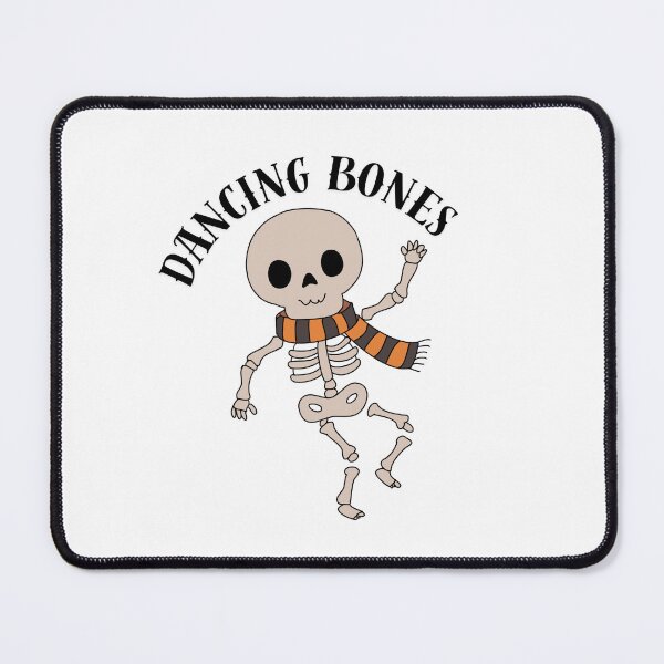 Item preview, Cute Dancing Skeleton with Halloween Scarf – Kawaii Spooky Art designed and sold by Cuties-143.