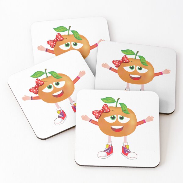 Item preview, Satisfied Tangerine Animated Character Girl Version designed and sold by ExpressiveToon.