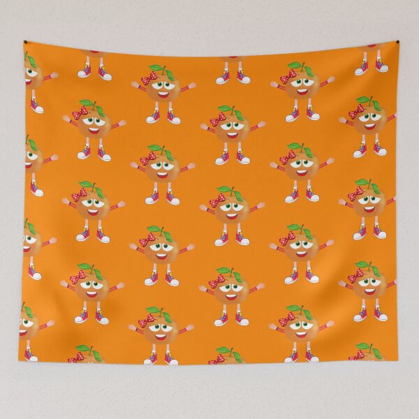 Item preview, Satisfied Tangerine Animated Character Girl Version designed and sold by ExpressiveToon.