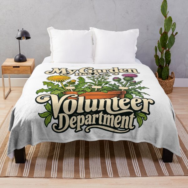 Item preview, My Garden Has A Volunteer Department - Funny Gardening designed and sold by Good Mood Foundry.