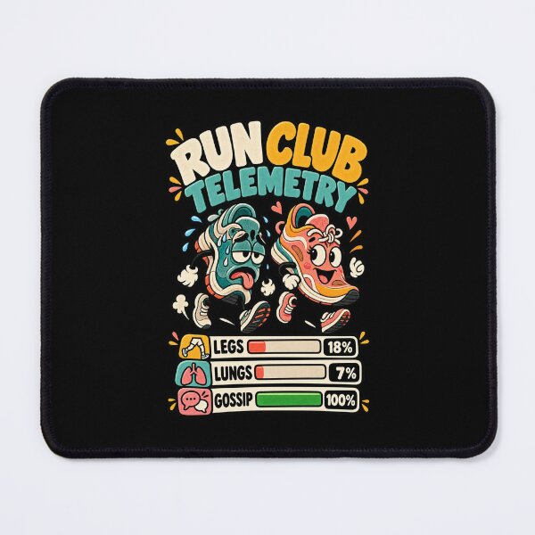 Item preview, Run Club Telemetry Funny Social Running Humor designed and sold by MOTIFOLK.