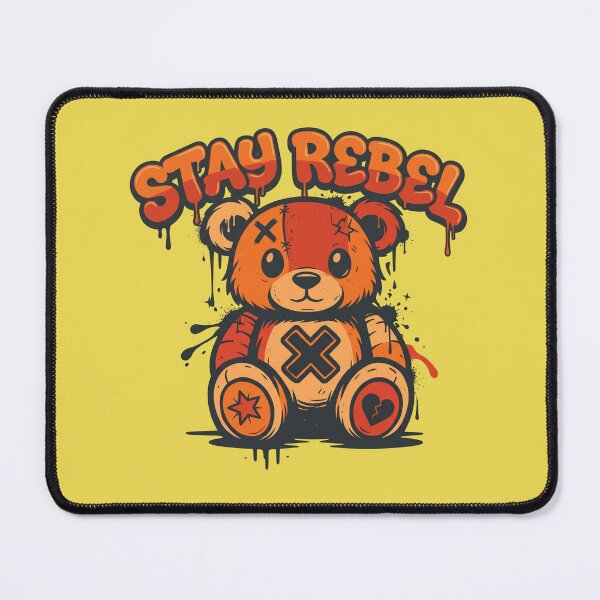 Item preview, Stay Rebel Graffiti Teddy Bear Streetwear Graphic designed and sold by MarCinu Art.