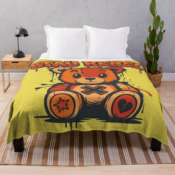 Item preview, Stay Rebel Graffiti Teddy Bear Streetwear Graphic designed and sold by MarCinu Art.
