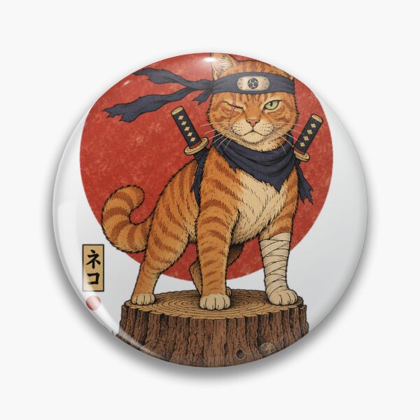 Item preview, Ninja Cat Katana Headband Warrior designed and sold by DariaDoodleArt.