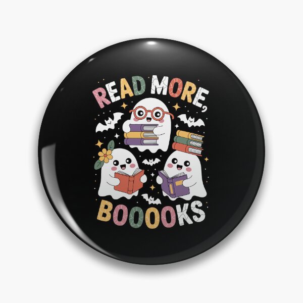 Item preview, Read More Boooks – Cute Halloween Reading Ghost Book Lover Art designed and sold by jkrphoto.