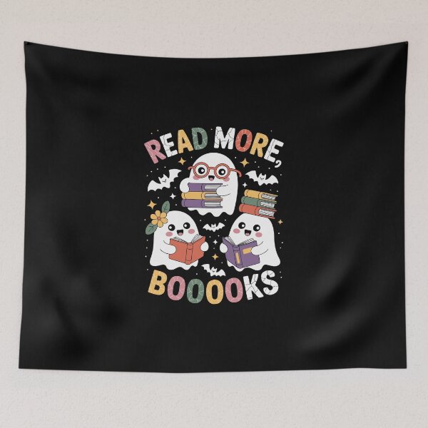 Item preview, Read More Boooks – Cute Halloween Reading Ghost Book Lover Art designed and sold by jkrphoto.