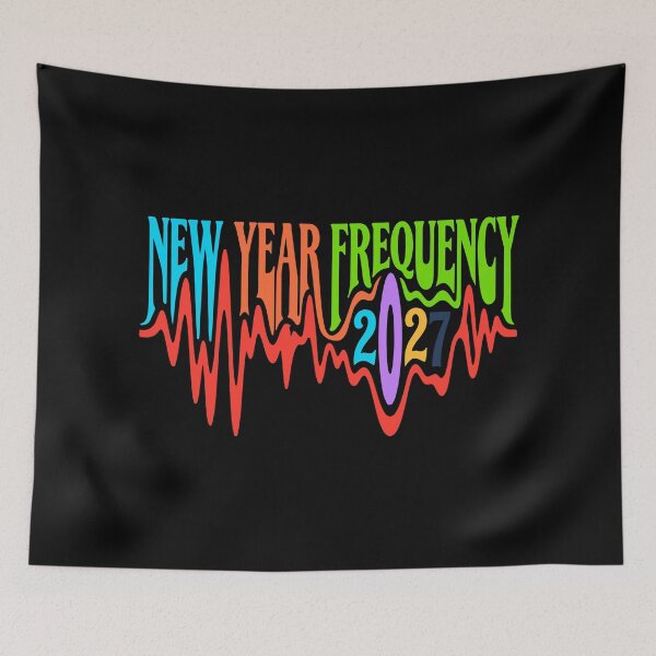 Item preview, New Year Frequency 2027 Positive Vibes Celebration Design designed and sold by FuzionRaptor.