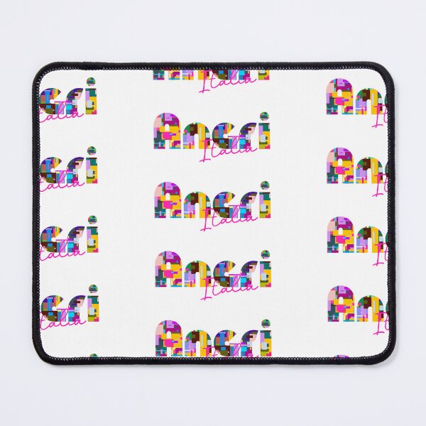 Item preview, Angri, Salerno, Italy, Italia, colorful typography design for travellers designed and sold by Wanderful-roads.