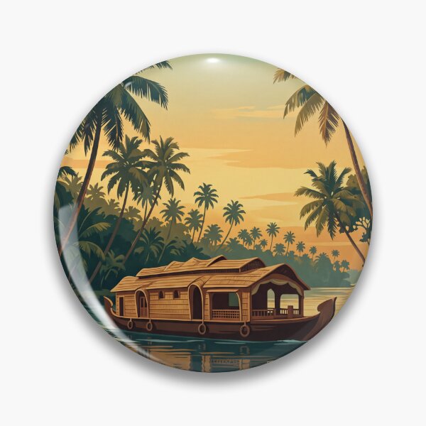 Item preview, Kerala India - Vintage Backwater Houseboat designed and sold by Bomax121.