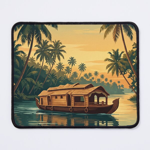 Item preview, Kerala India - Vintage Backwater Houseboat designed and sold by Bomax121.