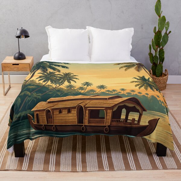 Item preview, Kerala India - Vintage Backwater Houseboat designed and sold by Bomax121.
