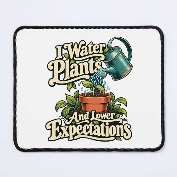 Item preview, I Water Plants And Lower Expectations - Plant Humor designed and sold by Good Mood Foundry.