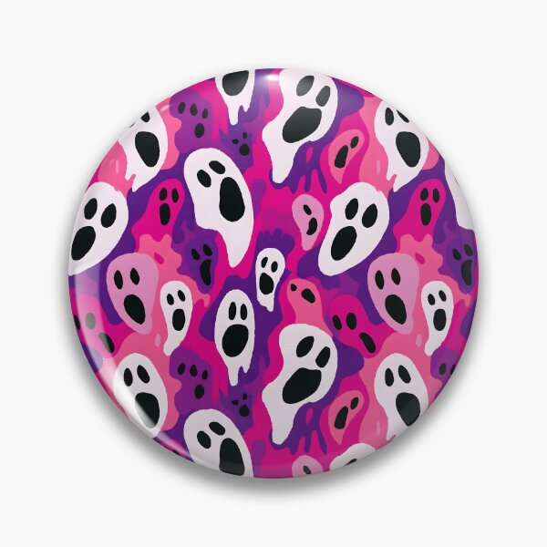 Item preview, Creepy Pink Ghosts Retro 70s Funny Halloween designed and sold by SecretDicer.