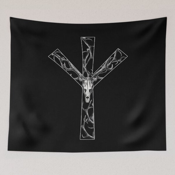 Item preview, Algiz Rune – The Horned Guardian designed and sold by Faust-ART.