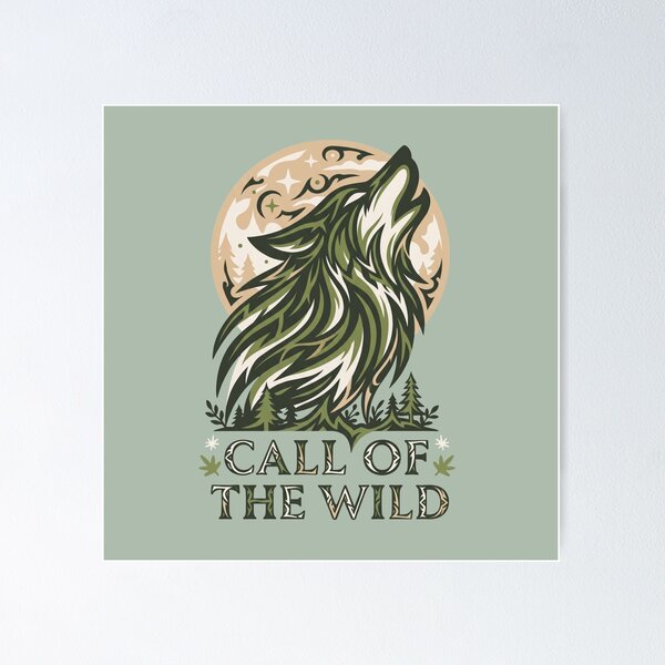 Item preview, Call Of The Wild Howling Wolf Forest Moon designed and sold by MarCinu Art.