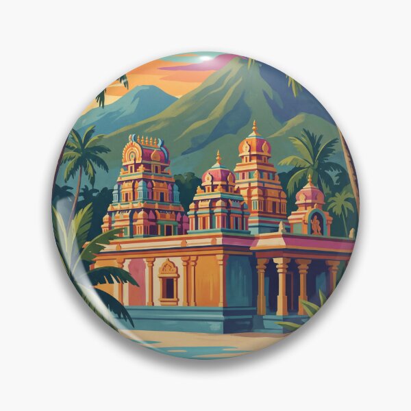 Item preview, Nadi Fiji - Vintage Temple and Tropical Scenery designed and sold by Bomax121.