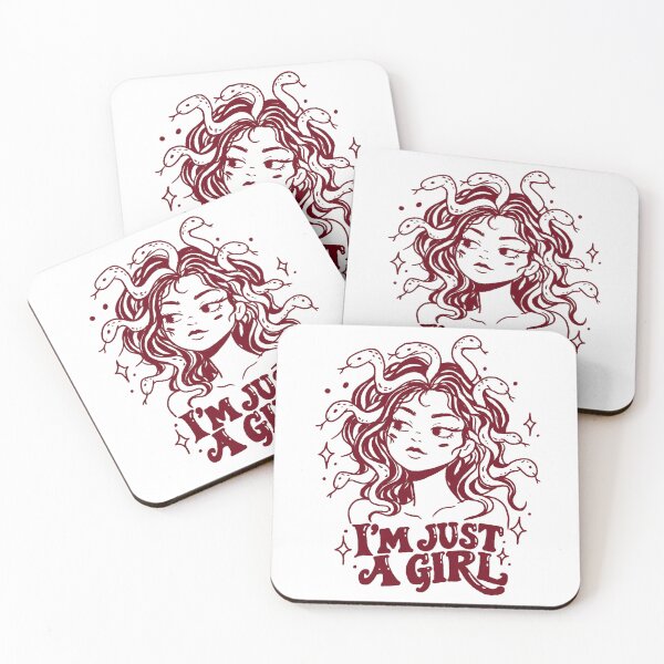 Item preview, Medusa I’m just a girl mythology feminine design designed and sold by BosskaDesign.