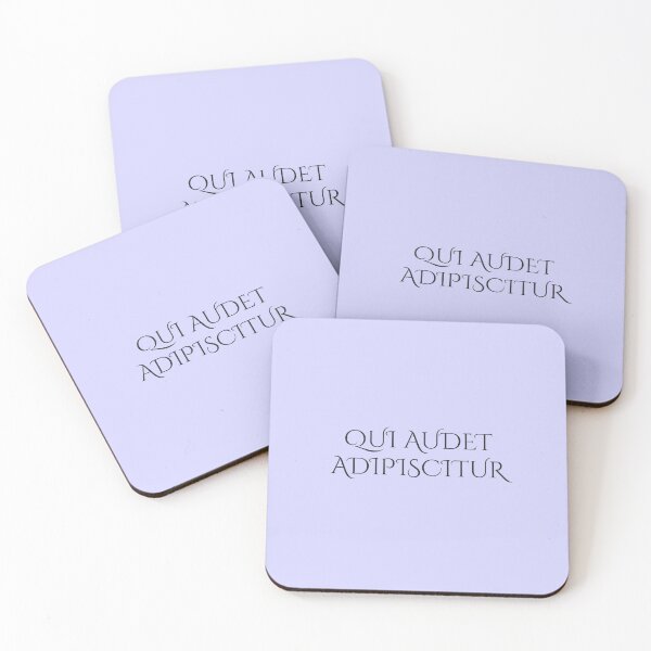 Item preview, Qui Audet Adipiscitur – He Who Dares Wins Latin Motto, Courage Design designed and sold by semenol.