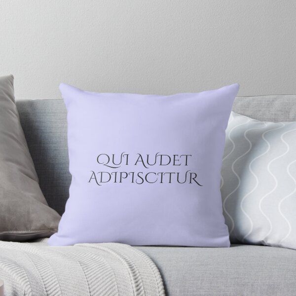 Item preview, Qui Audet Adipiscitur – He Who Dares Wins Latin Motto, Courage Design designed and sold by semenol.