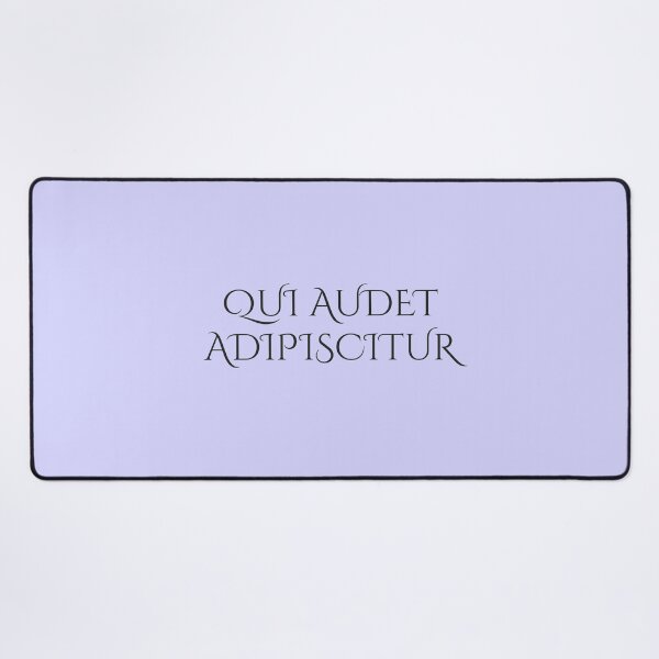 Item preview, Qui Audet Adipiscitur – He Who Dares Wins Latin Motto, Courage Design designed and sold by semenol.