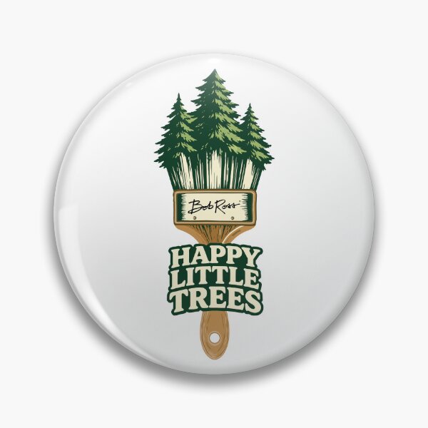 Item preview, Bob Ross Happy Little Trees – Vintage Paintbrush Forest designed and sold by karamram.