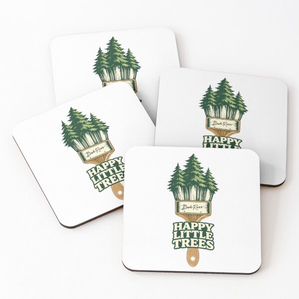 Item preview, Bob Ross Happy Little Trees – Vintage Paintbrush Forest designed and sold by karamram.