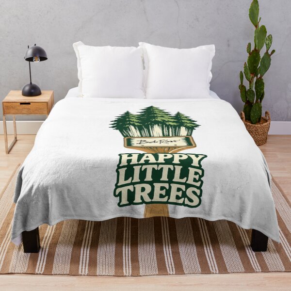 Item preview, Bob Ross Happy Little Trees – Vintage Paintbrush Forest designed and sold by karamram.