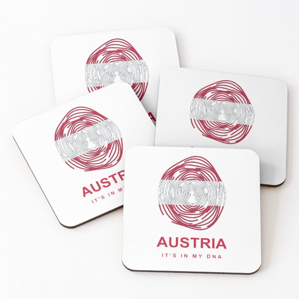 Item preview, Austria It's in My DNA Fingerprint – Proud Austrian Heritage Flag Gift designed and sold by youngVl.