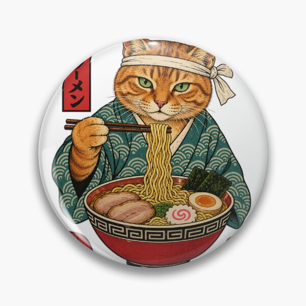 Item preview, Ramen Cat Kimono Japanese Tattoo designed and sold by DariaDoodleArt.