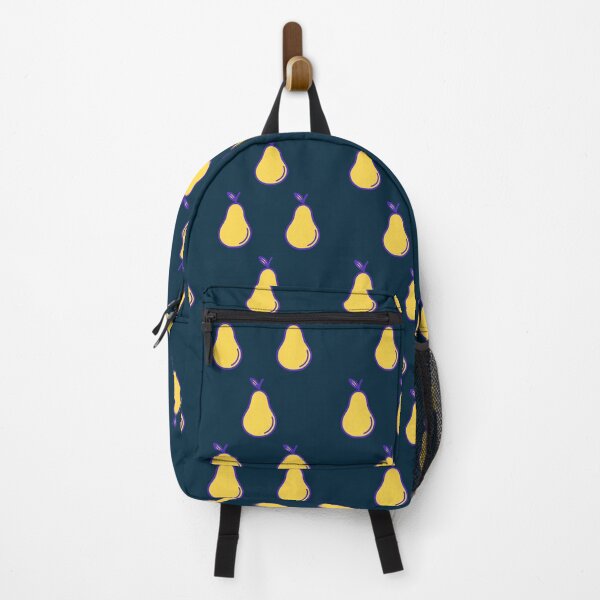 Item preview, Retro Yellow Pear Fruit Seamless Pattern – Mid Century Navy Blue Botanical designed and sold by BobaBunny76.