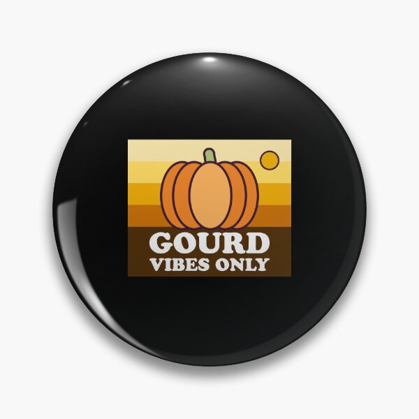 Item preview, Gourd Vibes Only Retro Vintage Autumn Pumpkin Pun designed and sold by Shape Snip Studio.