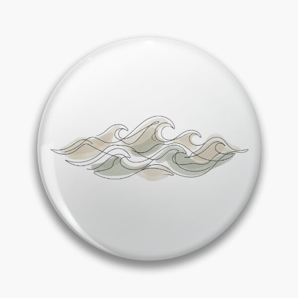Item preview, Abstract Ocean Waves - Minimalist Line Art & Coastal designed and sold by The Red Lime.