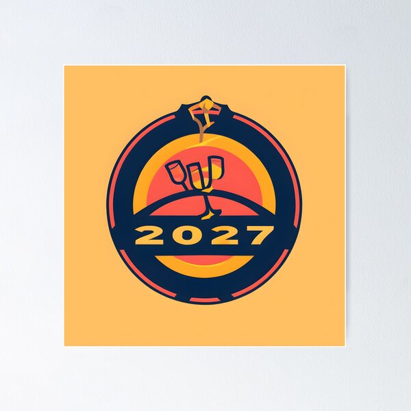 Item preview, 2027 New Year Cheers Celebration Party Design designed and sold by FuzionRaptor.