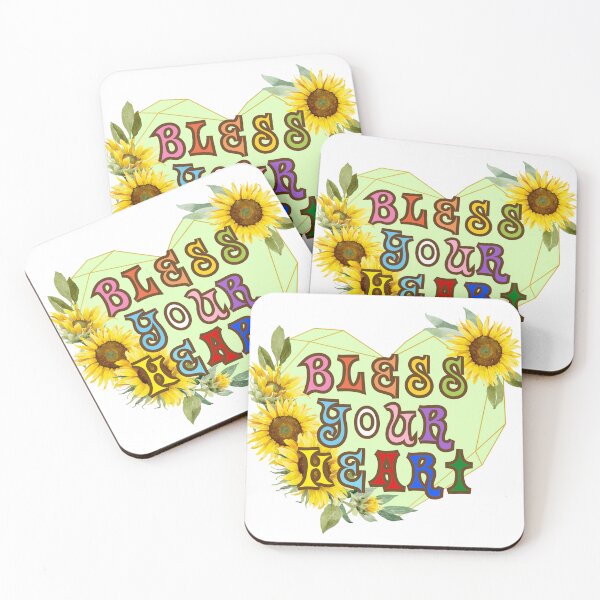 Item preview, Bless Your Heart with Sunflowers designed and sold by dickensign.