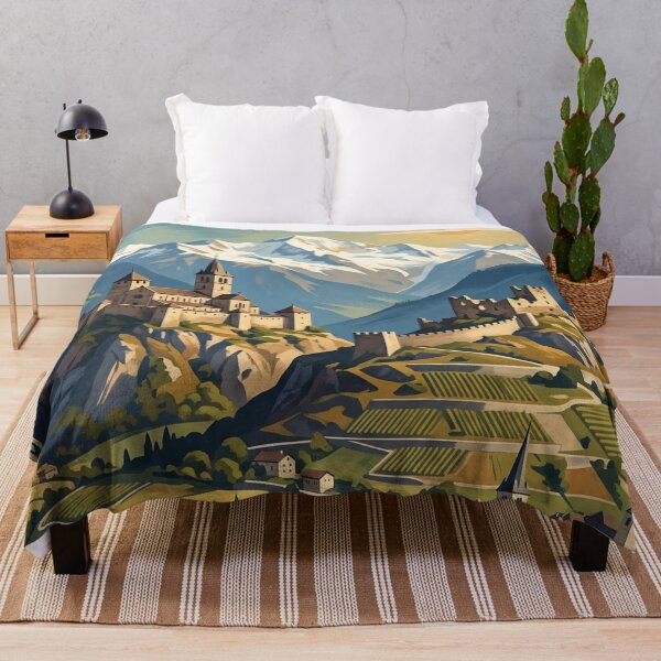 Item preview, Sion Switzerland - Vintage Castles and Alps designed and sold by Bomax121.