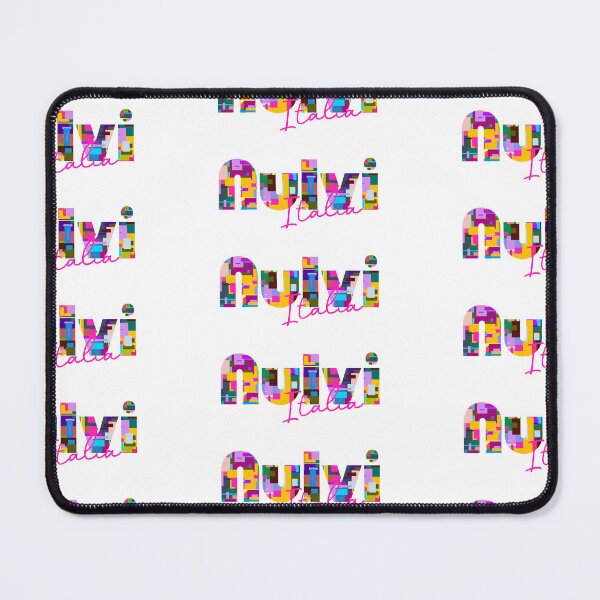 Item preview, Nulvi, Sassari, Italy, Italia, colorful typography design for travellers designed and sold by Wanderful-roads.