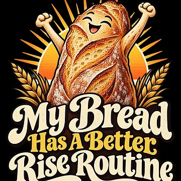 Artwork thumbnail, My Bread Has A Better Rise Routine - Baking Humor by Good Mood Foundry