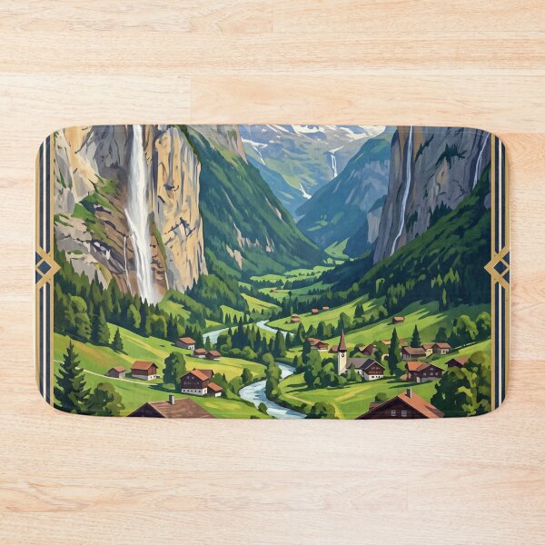 Item preview, Lauterbrunnen Switzerland - Vintage Alpine Valley designed and sold by Bomax121.