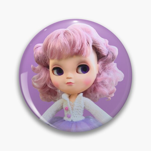 Item preview, Kawaii Pink Haired Doll - Pastel Goth Lavender Fairy Aesthetic designed and sold by Skayana.