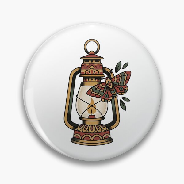 Item preview, Vintage Lantern & Moth - Cottagecore Dark Academia Art designed and sold by The Red Lime.