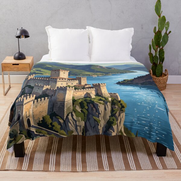 Item preview, Rocca di Angera Italy - Vintage Castle Landscape designed and sold by Bomax121.