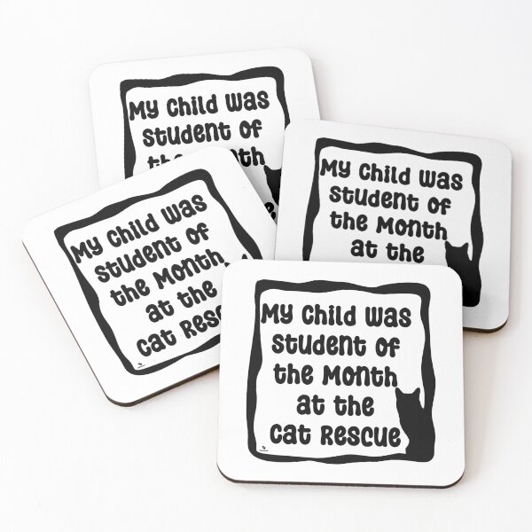 Item preview, Cat Rescue Student of Month Slogan designed and sold by mytshirtfort.