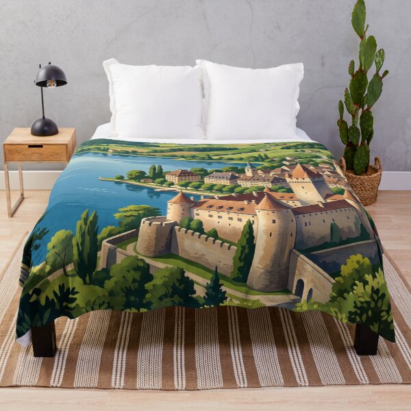 Item preview, Yverdon-les-Bains Switzerland - Vintage Lake View designed and sold by Bomax121.